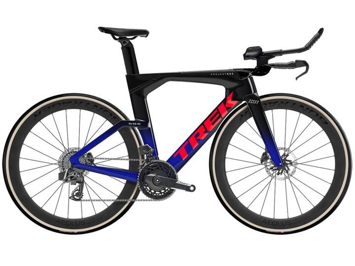 Trek Speed Concept SLR 7 SRAM Force AXS TT Triathloncykel Trek Black Hex Blue - Ramstorlek M -