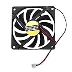 JOFUUM 80mm 2-Pin- Fläkt med Lågt Tryck för PC-Datorlåda, CPU-Kylare och Radiator