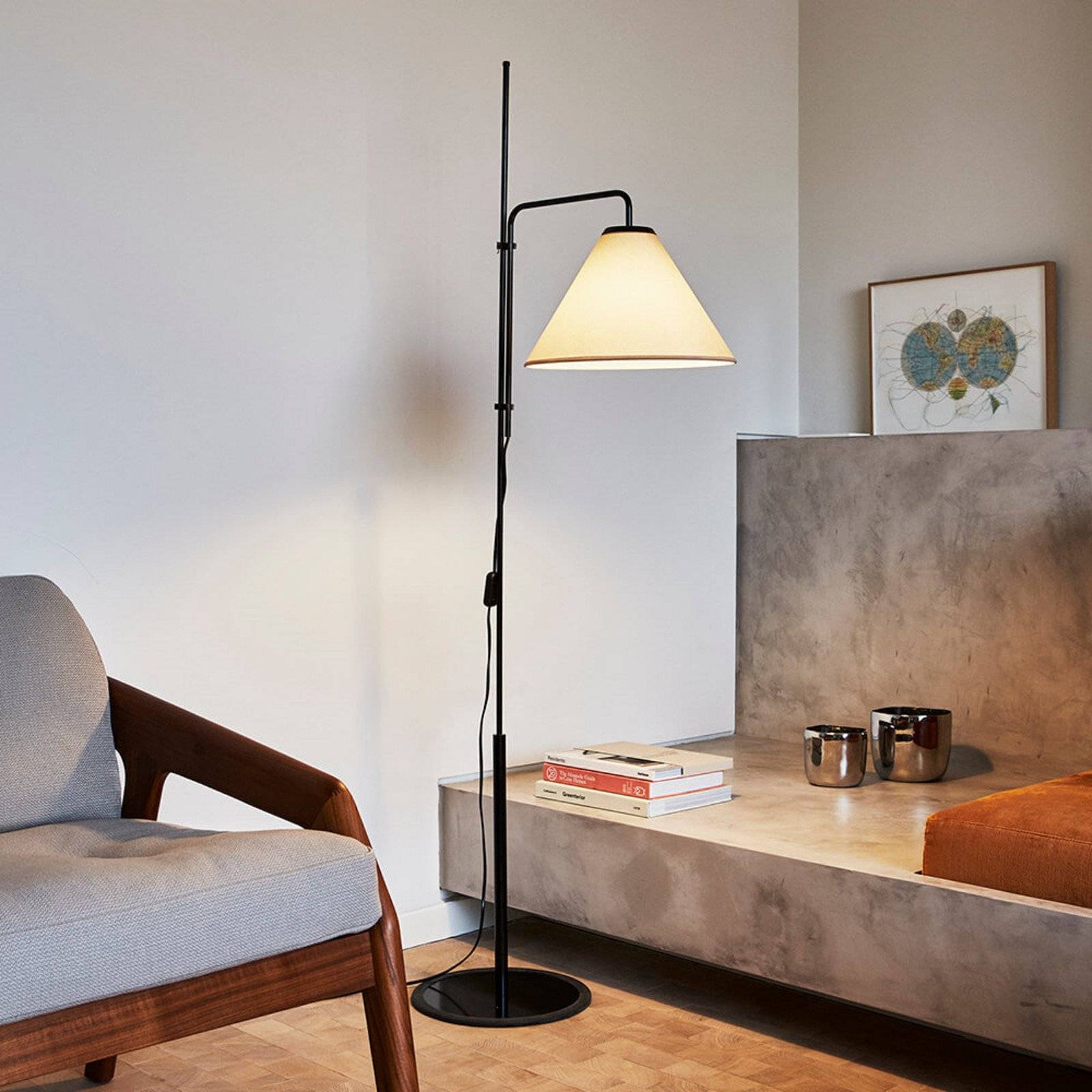 Golvlampa MARSET, Vit, Vardagsrum, Metall