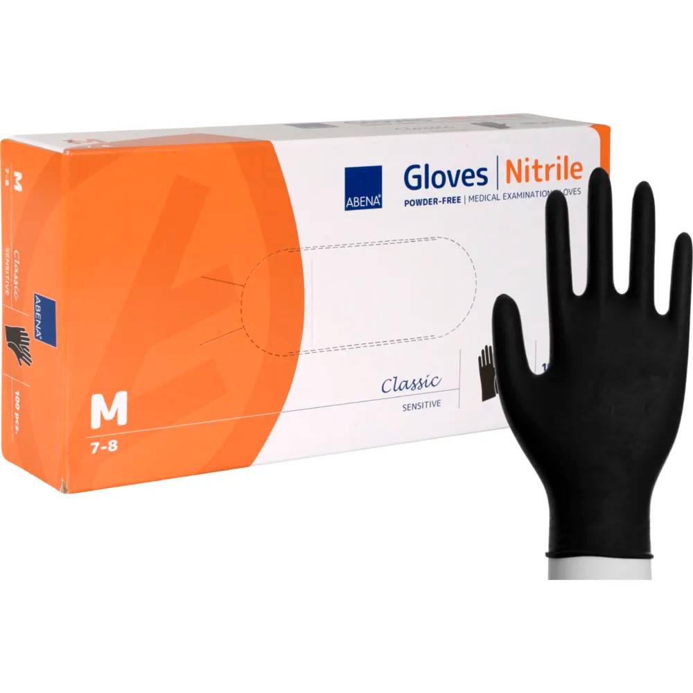 Nitrilhandskar (Medium) svart 100/fp ABENA