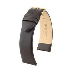 Hirsch Toronto 13mm Medium Brun/Guld Klockarmband