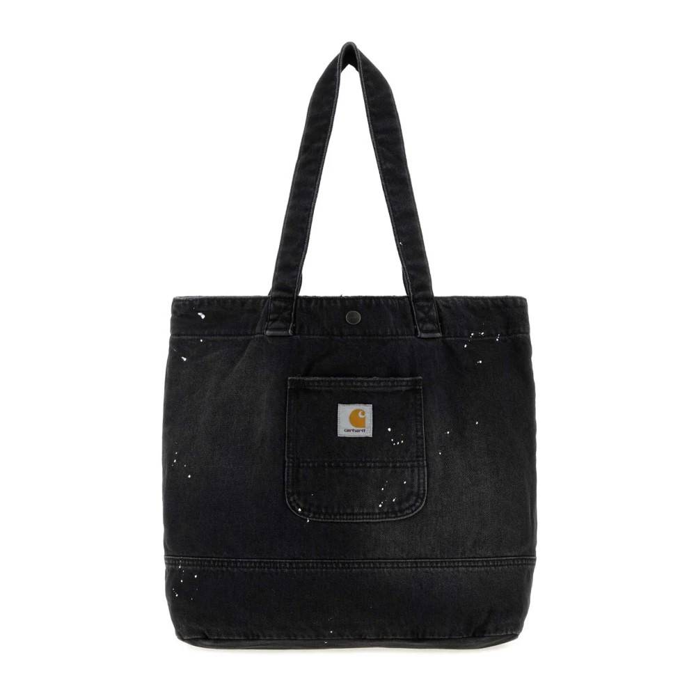 Carhartt Wip Denim Tote - Tasker - Herre - Sort - ONE SIZE - Denim