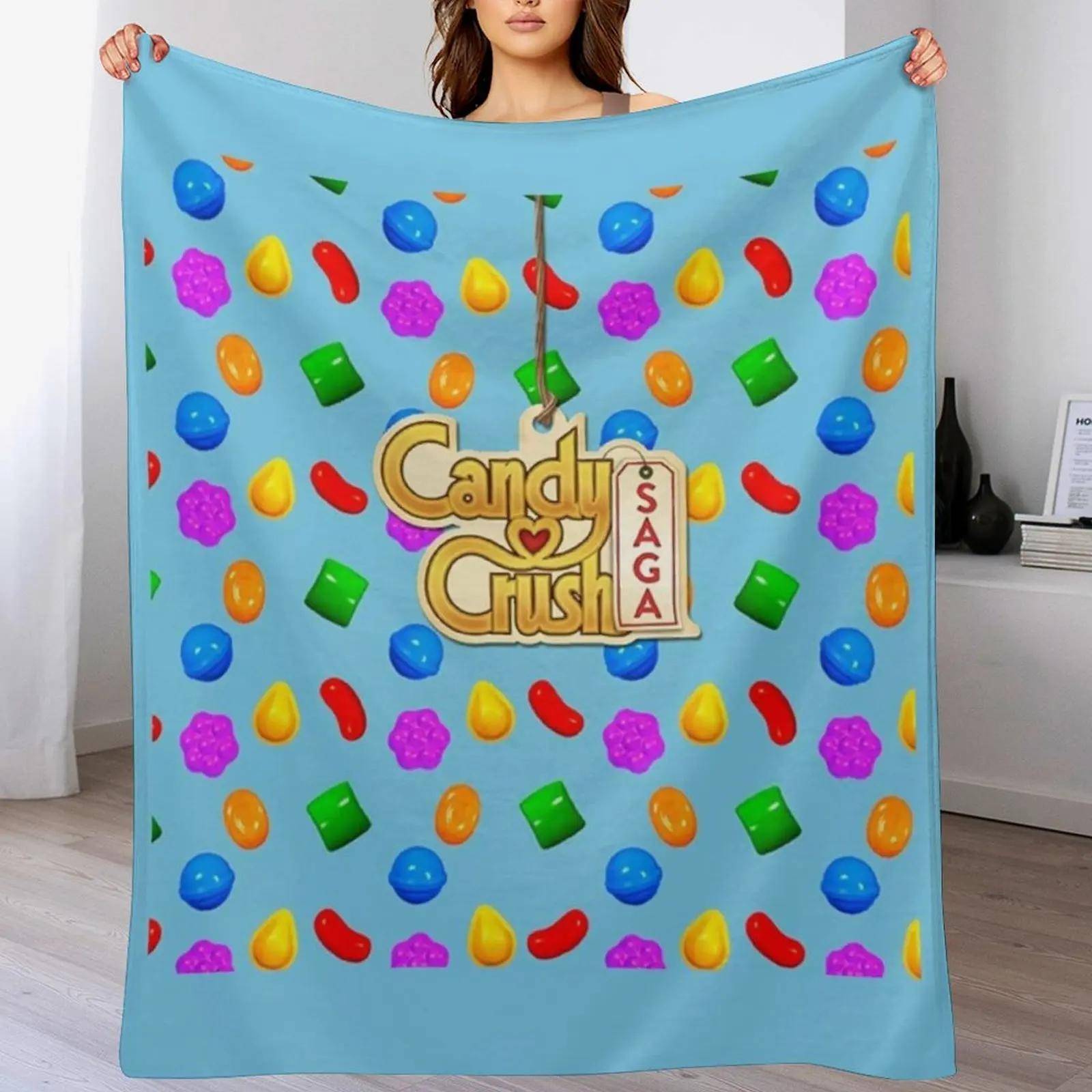 Läckert Candy Crush Pläd Varm och Elegant Pläd för Hotell Hem