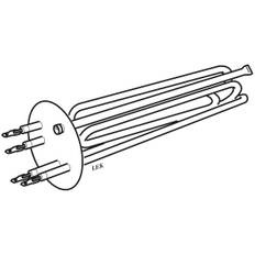 NIBE AB, NIBE AA 23-5  , Elpatron, flänsad, 0,8/2 kW, 230/400 V