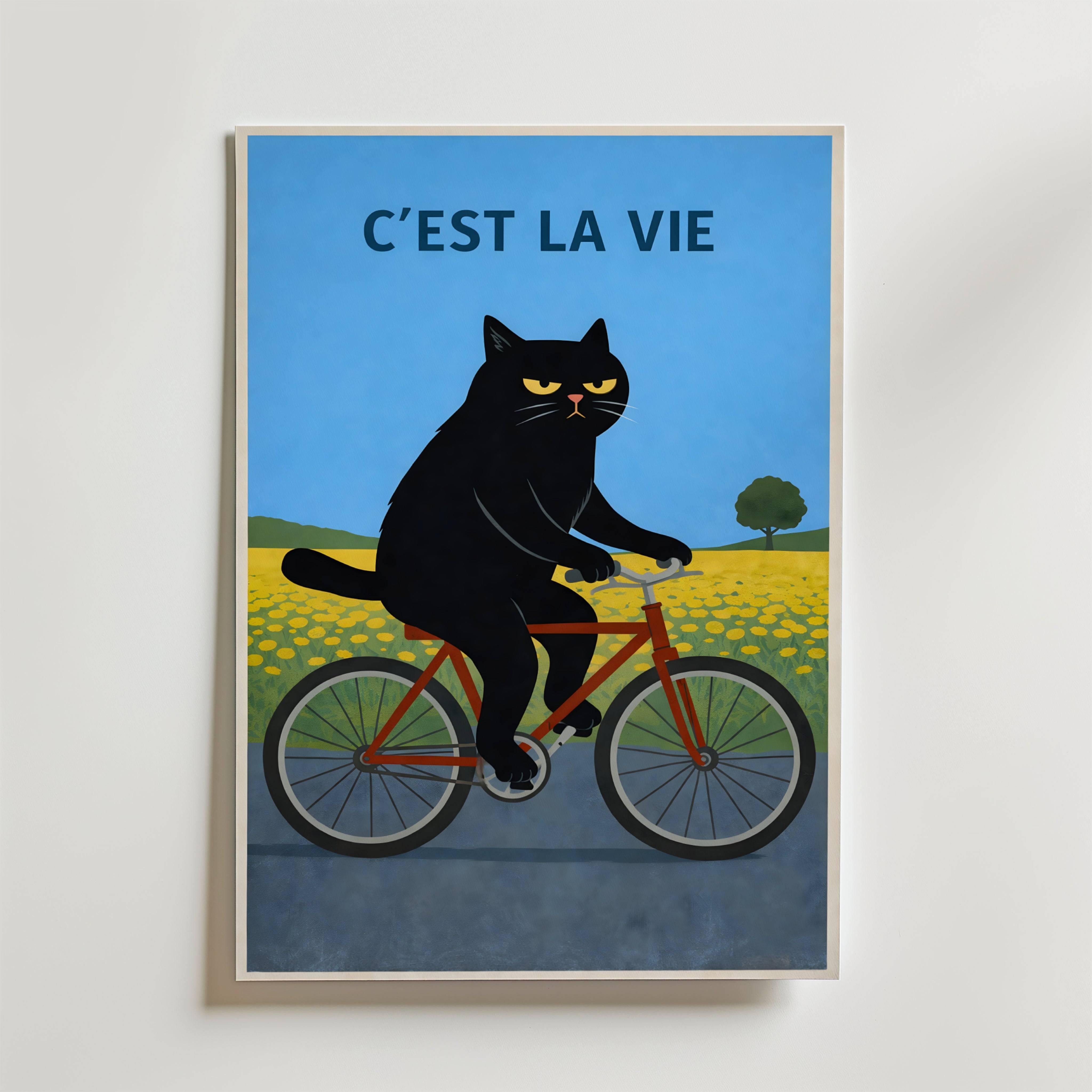 Cest La Vie Poster - Premium Canvas 50x70 cm