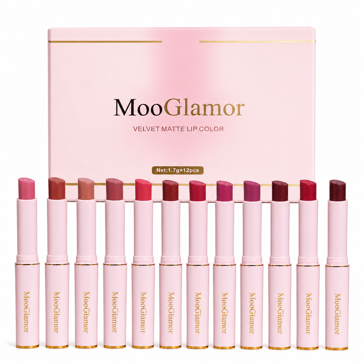 12pcs Creamy Velvet Matte Lipstick & Lip Liner Set - Non-drying Hydrating Lip Gloss Suitable For Skin Types, Soft Tube Lipstick With, Moisturizing Lip Liner Pens For Daily Wear, Lips