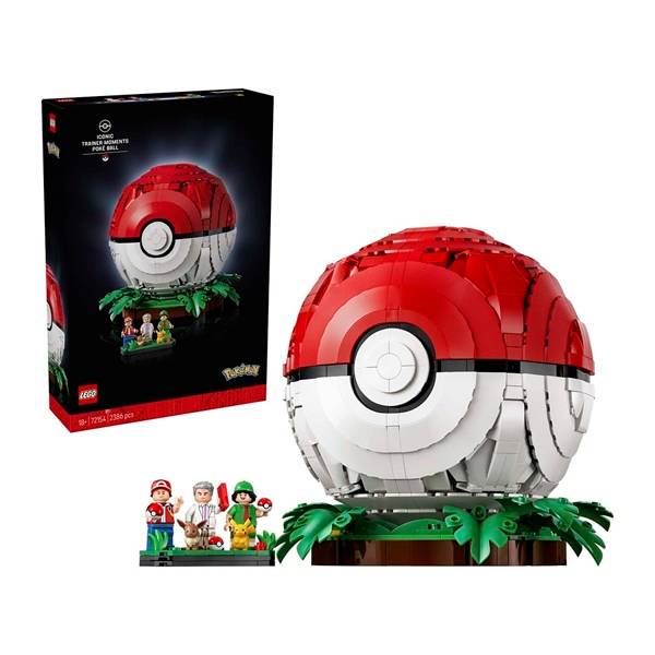 LEGO - PokÃ©mon: Iconic Trainer Moments PokÃ© Ball - PokÃ©mon Center Model Building Kit