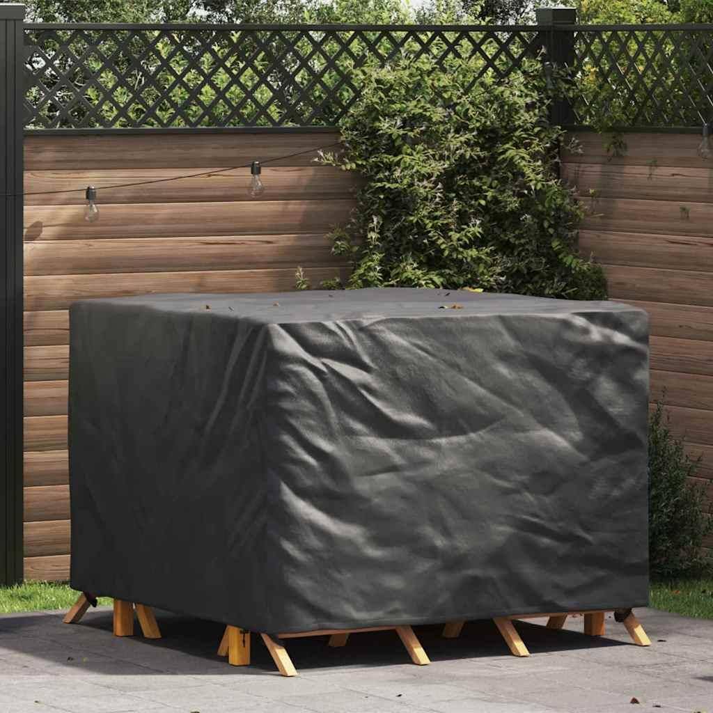 Møbelovertræk i sort 210D oxford - 135 × 135 × 90 cm