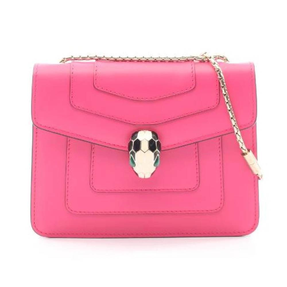 Bvlgari Vintage - Pre-owned Serpenti Forever Läder Axelremsväska Vintage - Dam - ONE Size - Läder