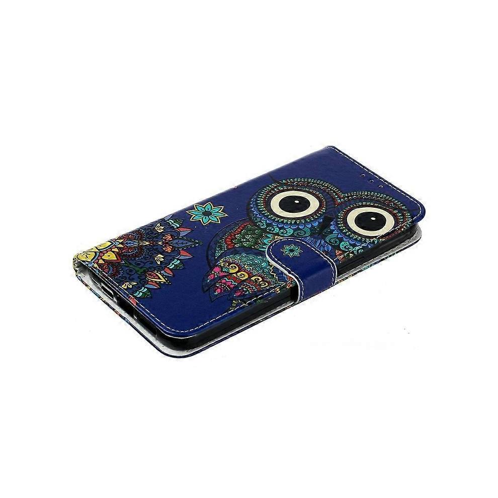 (Blue) Compatible For iPhone 16e Case Pattern Leather Wallet Phone Cover