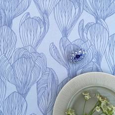 Flora Blue akryldug – Notes by Susanne Schjerning
