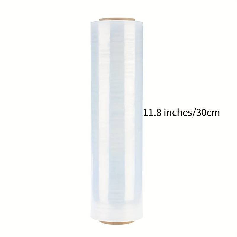 Stretch Film/wrapping Film, Large Roll Clear Manual Stretch Film, 656 Feet, Ideal For Moving, Storage, Boxes, Furniture, Luggage, And Pallet Wrapping, Suitable For Multiple Applications