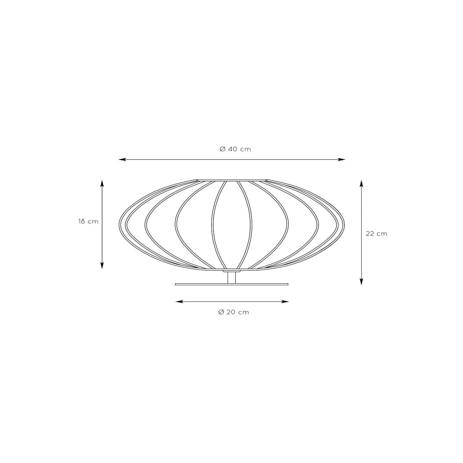 Lucide Bordslampa Corina, Svart, Vardagsrum / matsal, Syntetmaterial, Bordslampa