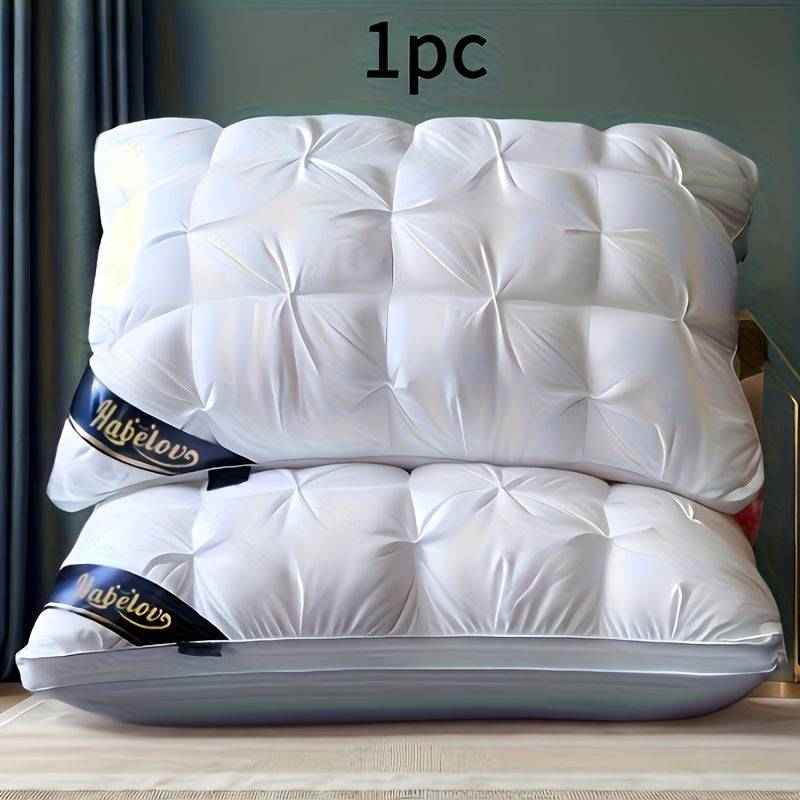 1/2 Luxury Hotel Quality Pillow - Deep Sleep Neck Support, All-Season High Pillow - 1pc White