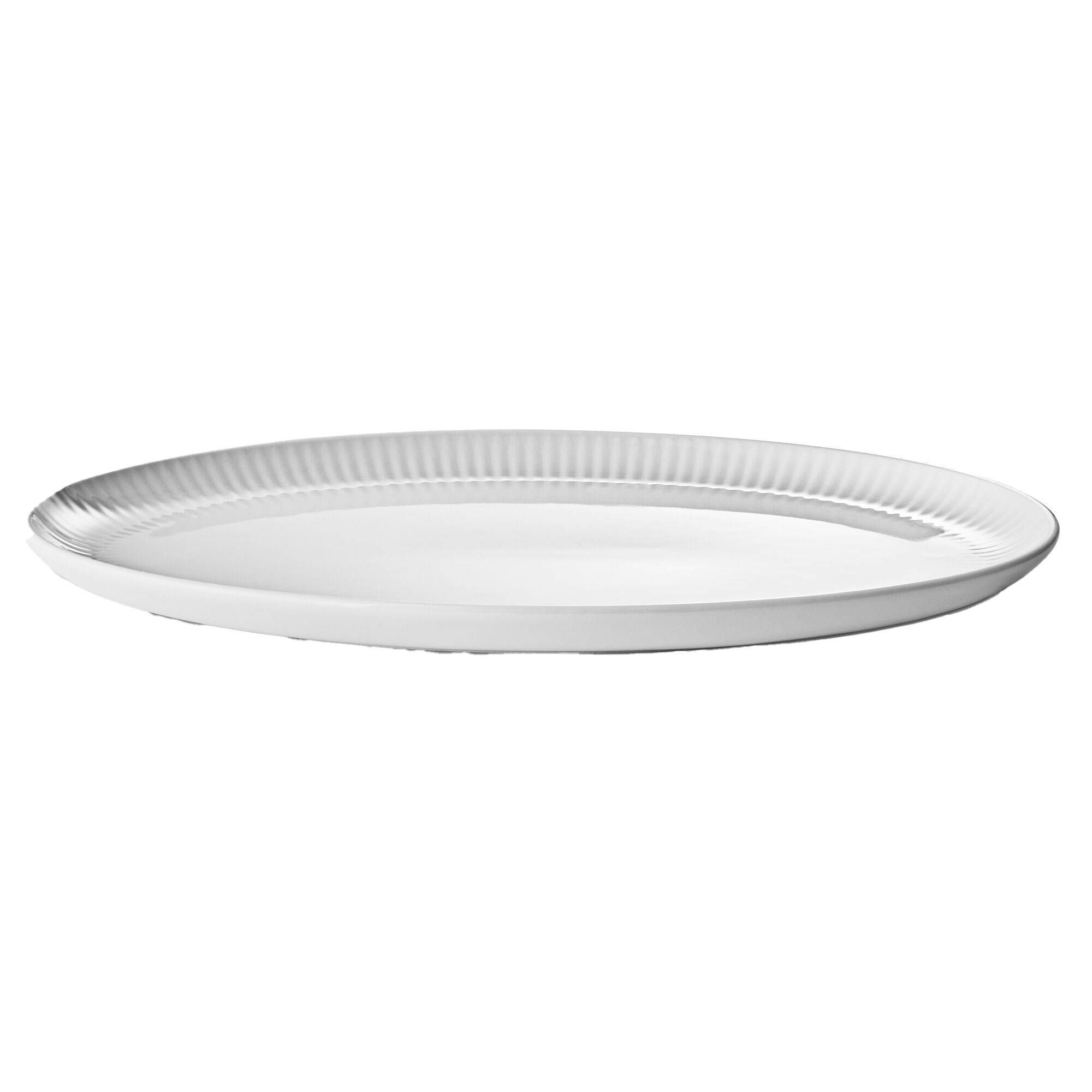Eva trio Legio Nova oval coupe serveringsfad 32 × 21 cm, hvid