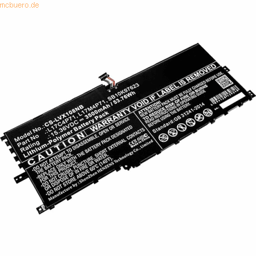 k.A. Akku für Lenovo 928QA225H Li-Pol 7,68 Volt 7600 mAh schwarz