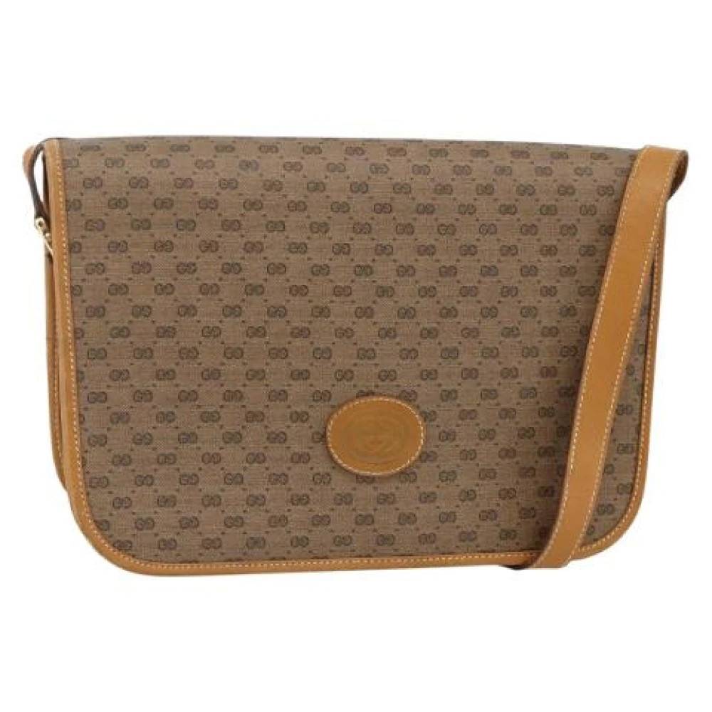 Gucci Vintage Pre-owned Vintage Skuldertaske - Vintage - Dame - Beige - ONE SIZE - Uld