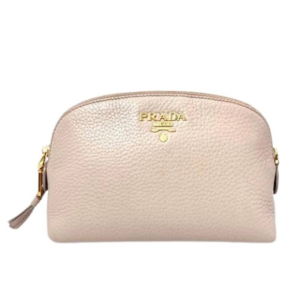 Prada Vintage Pre-owned Vintage Pouch - Vintage - Dame - Beige - ONE SIZE - Uld