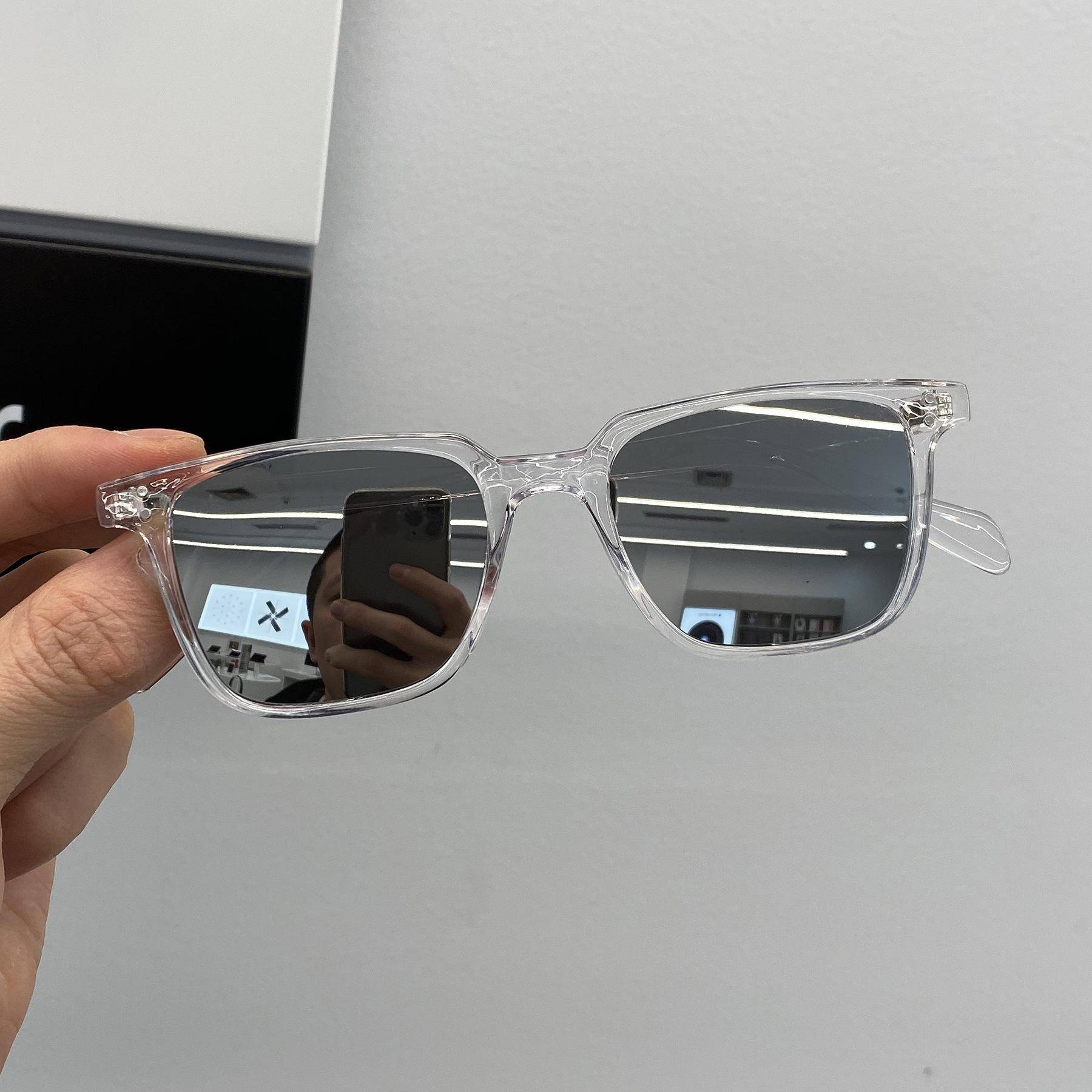 Personalized Cool Sunglasses Fashionable Retro Square UV Resistant Outdoor Travelling Ins Popular Trendy