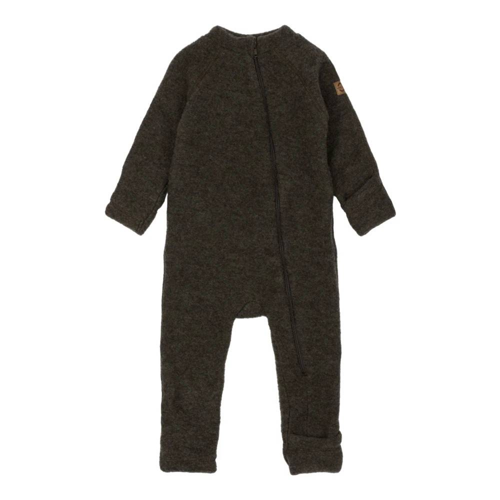 Mikk-Line Ulddragt i mørkebrun - Kids - unisex - Brun - 74 CM - Uld