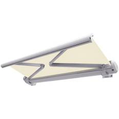 Essence Elektrisk markise lukket creme/hvid 350x300cm