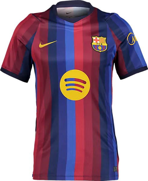 Nike Fcb M Nk Df Jsy Ss Stad Hm Fotbollströjor Deep Garnet/blue - Medium