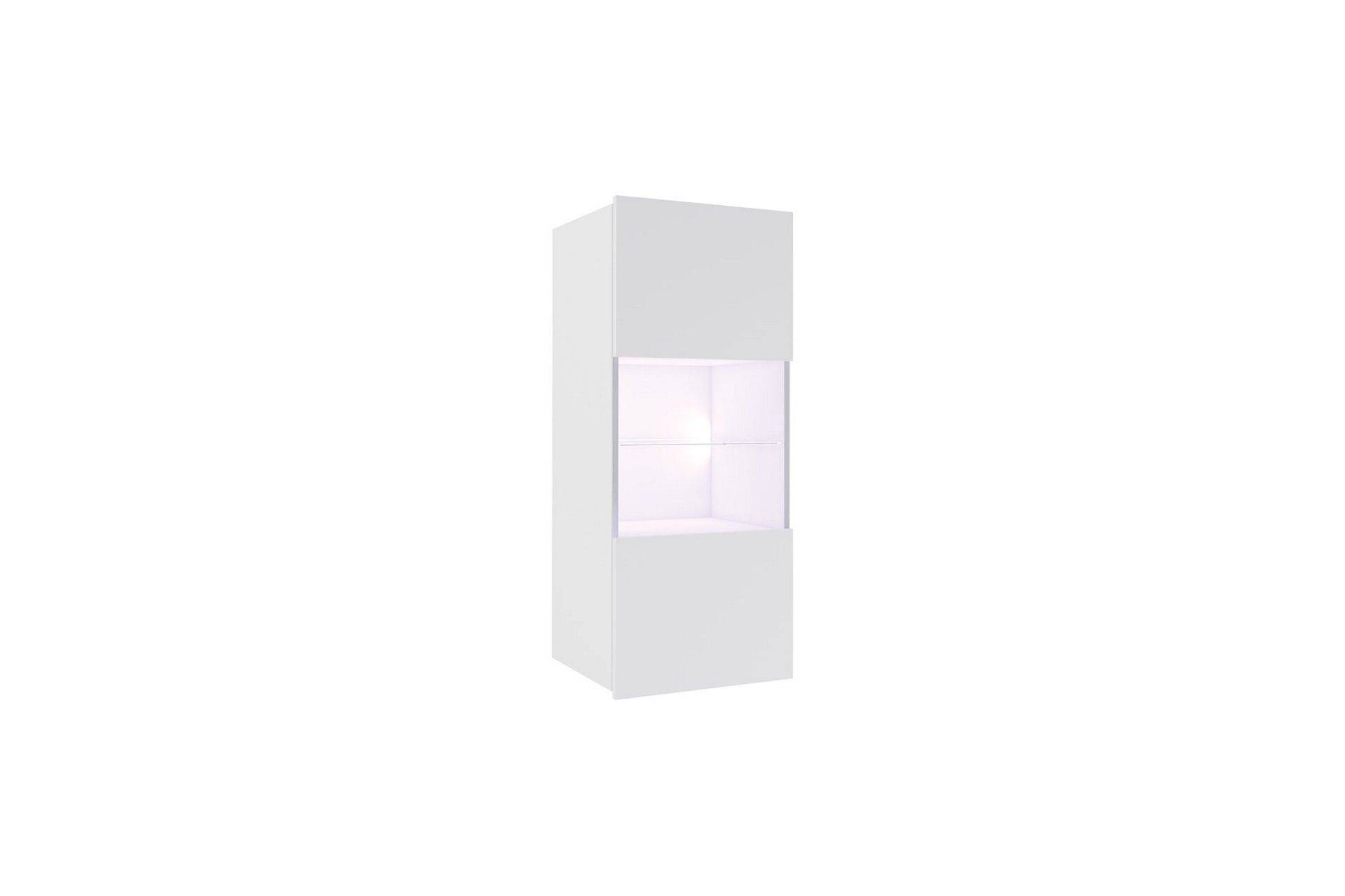 Tessan Vitrinskåp 45x117 cm - Vit