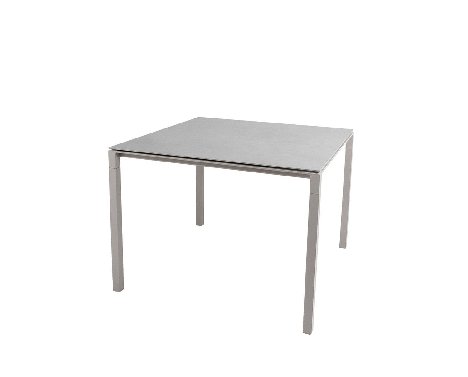 Pure Matbord 100x100 | Taupe/Concrete Grey (Taupe Aluminium)