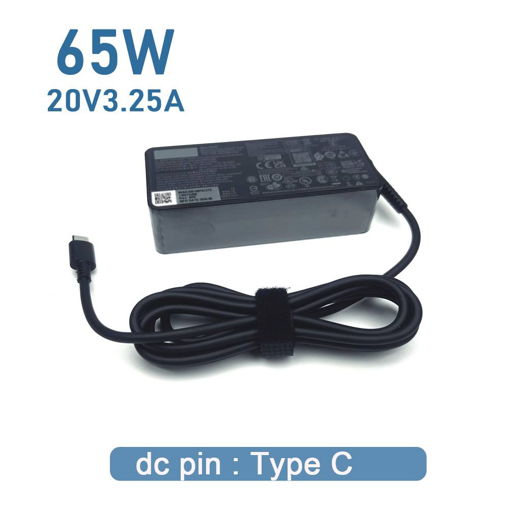 USB-C 20V 3.25A 65W AC Adapter Charger For ThinkPad T14 Gen 2 Laptop Power Supply