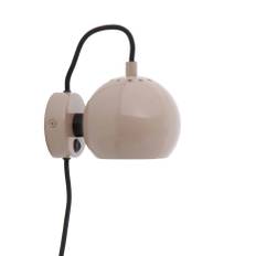 FRANDSEN BALL GLOSSY NUDE VÆGLAMPE