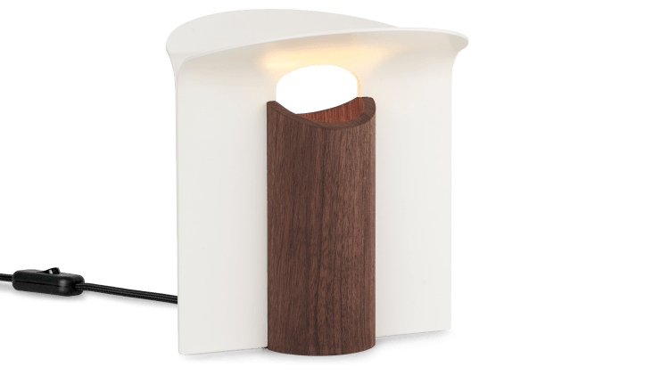 RF200 | Petal Lamp valnöt, olja, vit pulverlackerad aluminium