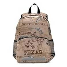 WDdZzyy retro western cowboy pistol barn ryggsäck söt dragsko bokväskor för barn mochila para ni? os de 3 a? os, Retro western cowboypistol, Medium