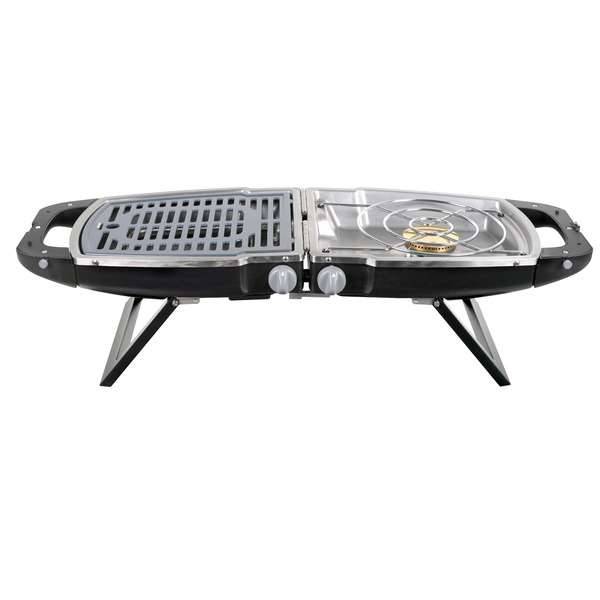 Bærbar gasgrill.