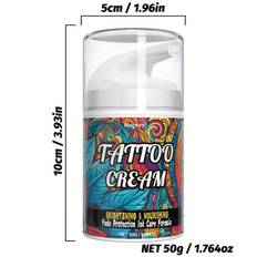 TEMU 1.764oz , Tattoo Aftercare Cream With Vitamin E And Coconut Oil, After For Hydrating & Color Protection, Tattoo Care Cream For Your New Tattoos, Daily Tattoo Aftercare To Prevent Ink Fading