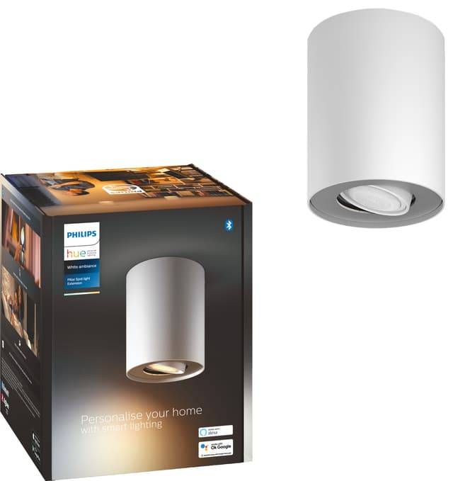 Philips Hue Pillar udtrækkeligt spotlight 929003046801 (hvid)