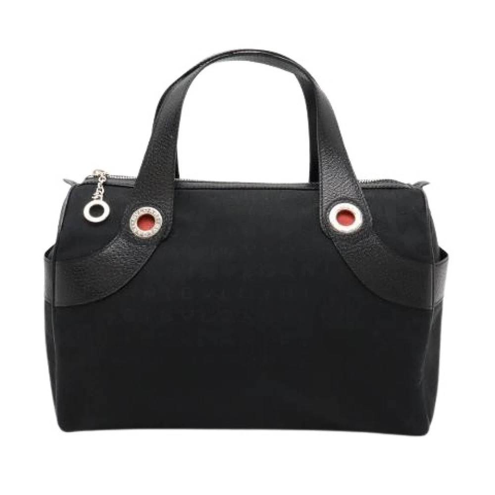 Bvlgari Vintage - Pre-owned Logo Mania Canvas Leather Tote Bag Vintage - Dam - ONE Size - Läder