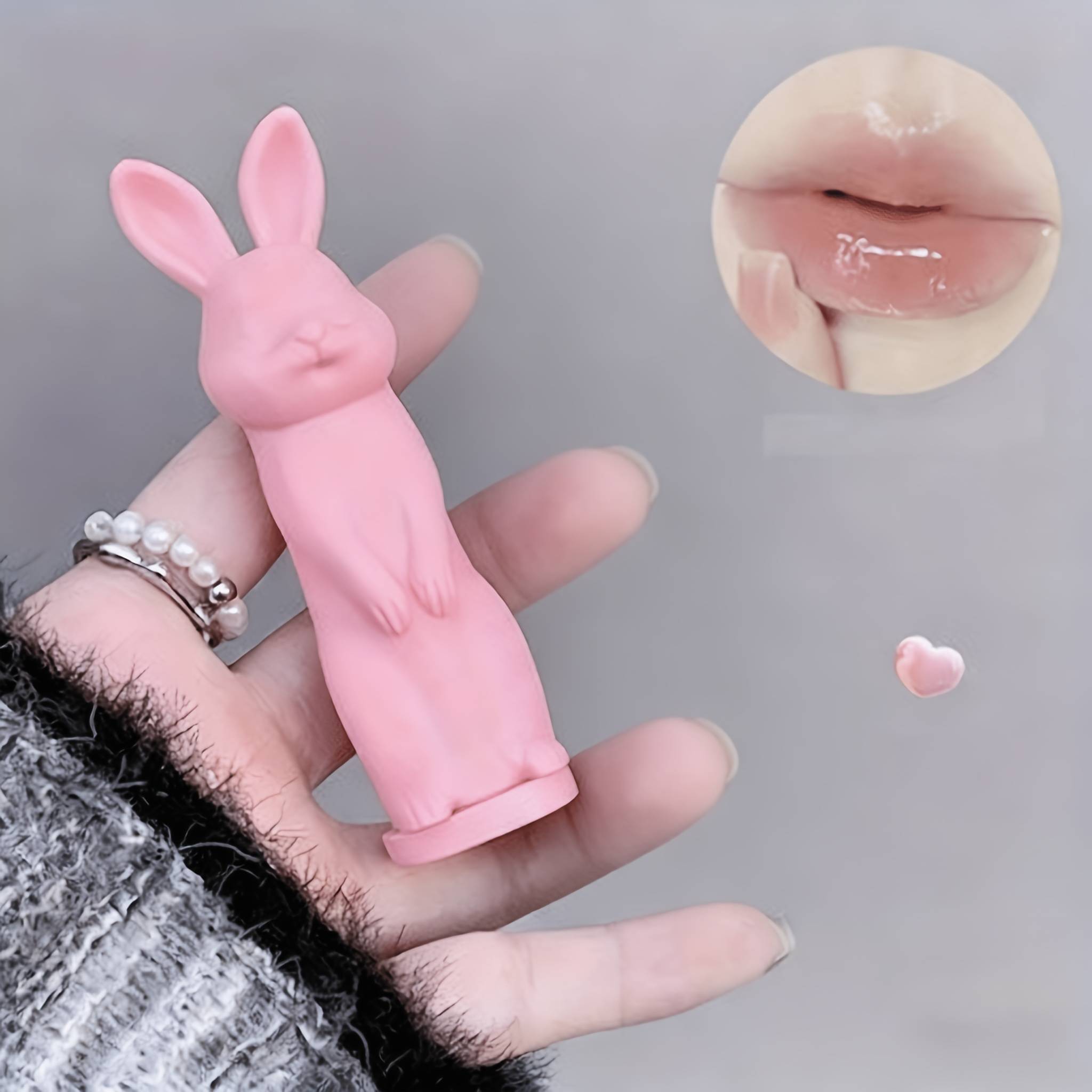 TEMU 4 Shades Of Adorable Rabbit Lip Balm Designed To Dry Lips And Enhance Lackluster Skin, Perfect For Students During And Winter For Moisturizing And Hydration