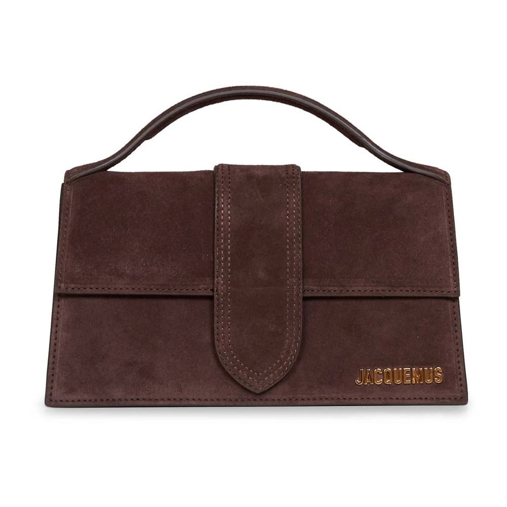 Jacquemus Foldover Suede Håndtaske - Tasker - Dame - Brun - ONE SIZE - Suede