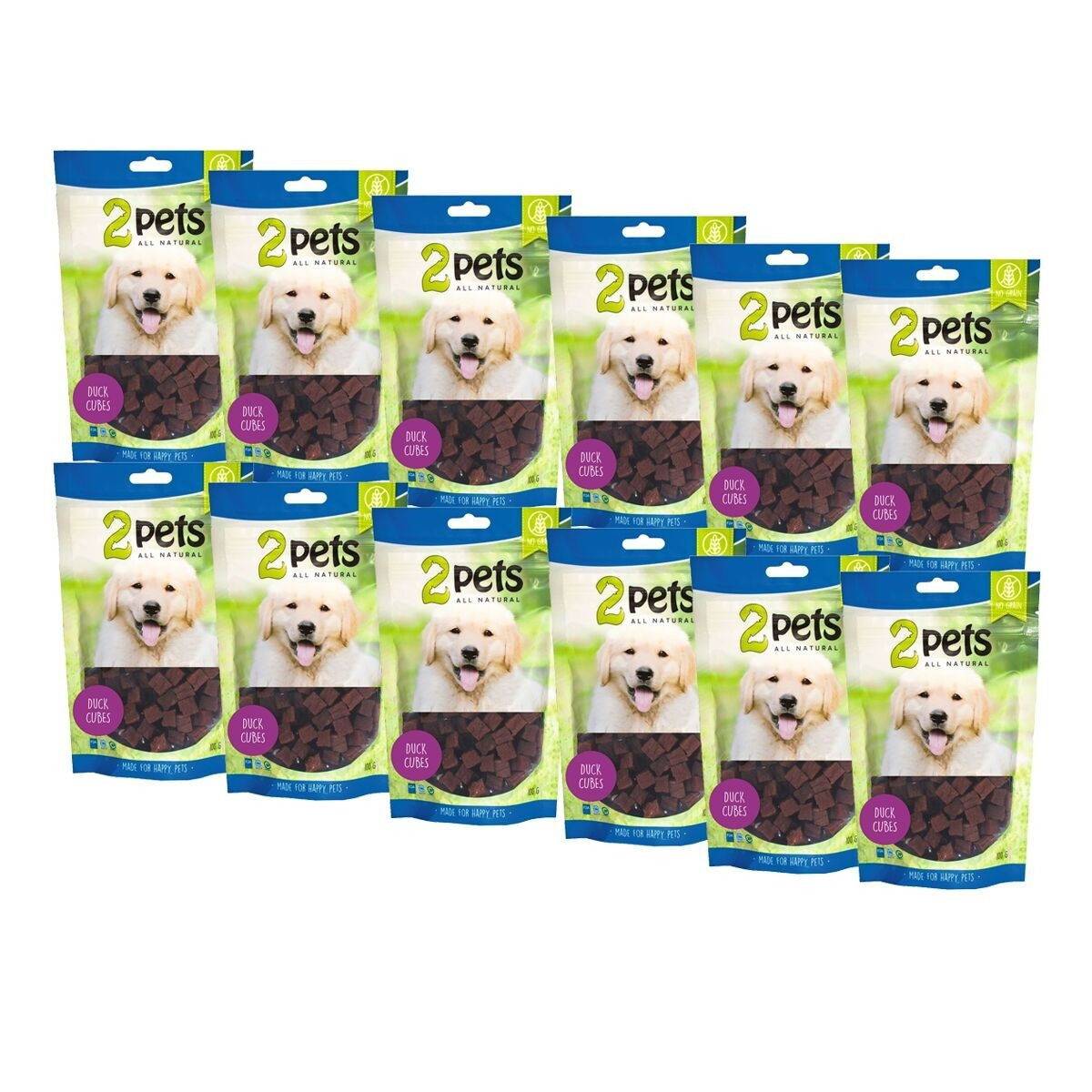 2Pets Cubes med Anka 12 x 100 g