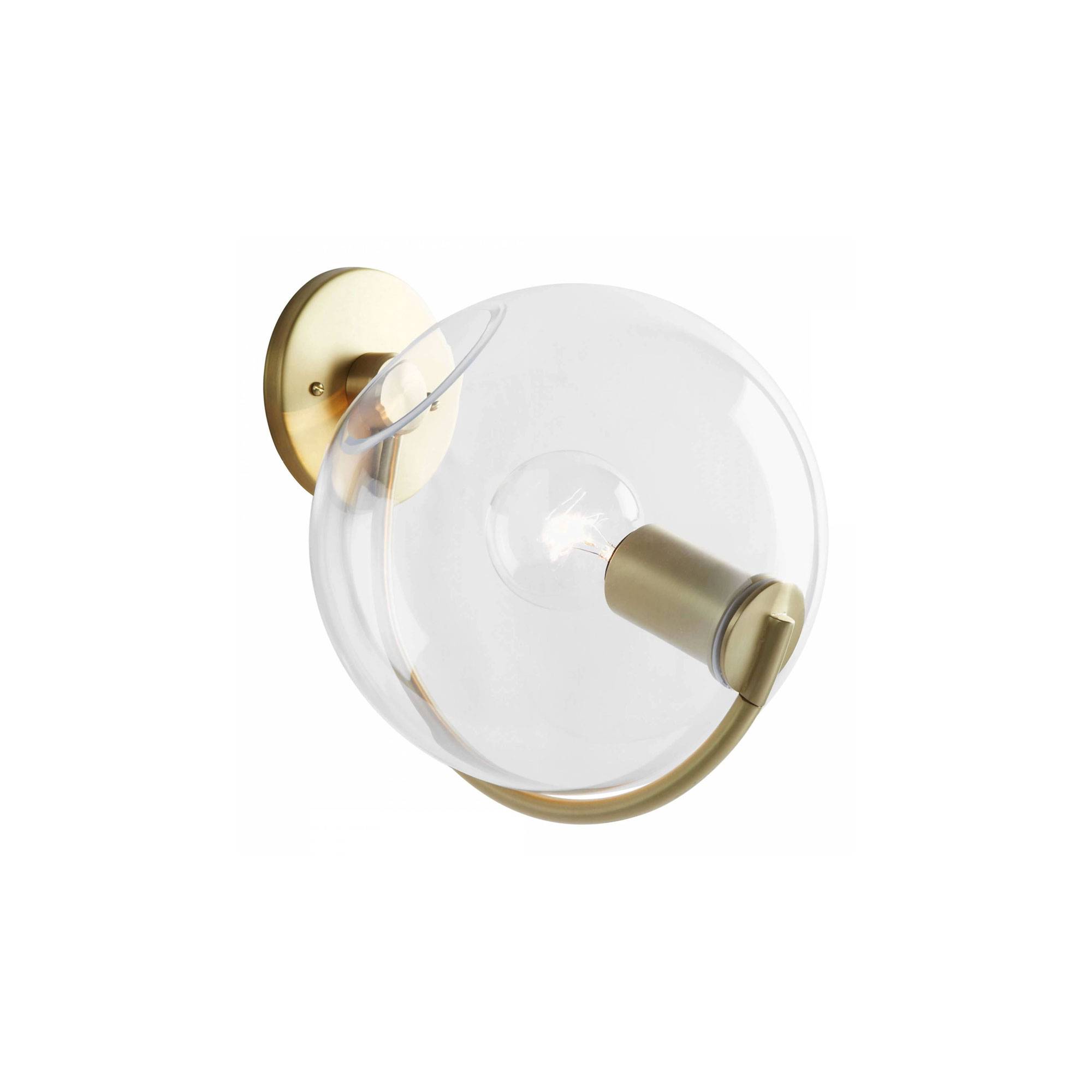 Roll & Hill - Fiddlehead Sconce Rökfärgad, Mässing - Vägglampor - Jason Miller - Brun,Guld - Metall