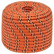 vidaXL Båtlina orange 12 mm 50 m polypropylen, juterep, ankarlinor, förtöjningslinor, ankarlina, förtöjningslina, båttamp, båttampar, båtlina