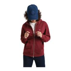 Gant, Sweatshirts & Hoodies, Herr, L, Bomull, Zip Hoodie Shield - red (L)
