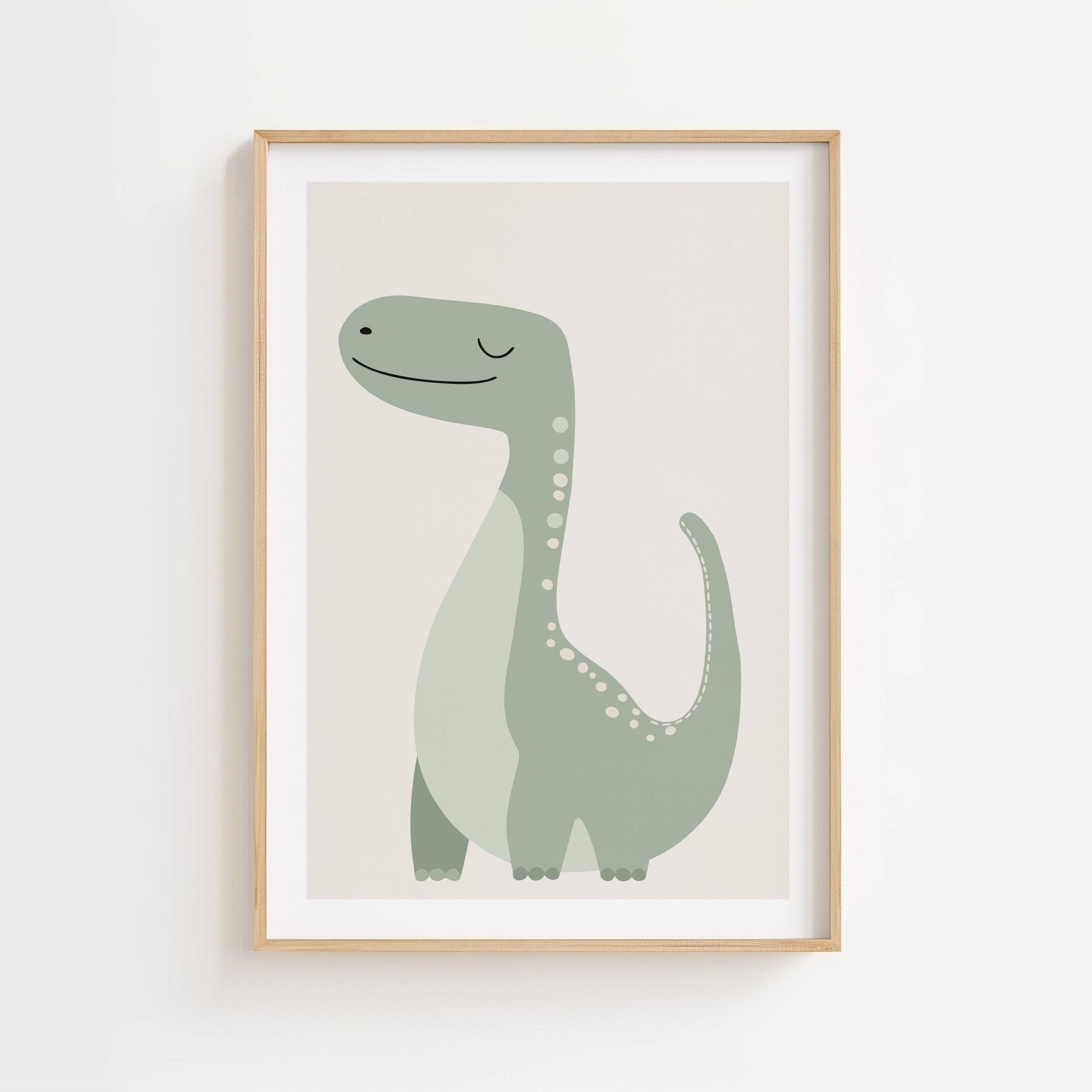 Brontosaurus dinosaurieposter-70x100 cm / 28x40″ / Utan ram / -