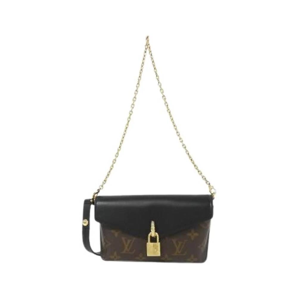 Louis Vuitton Vintage Pre-owned Monogram Padlock On Strap Skuldertaske - Vintage - Dame - Brun - ONE SIZE - Uld