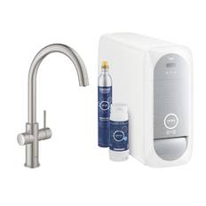 Köksblandare Grohe Blue Home C-pip Starter Kit Bluetooth SuperSteel