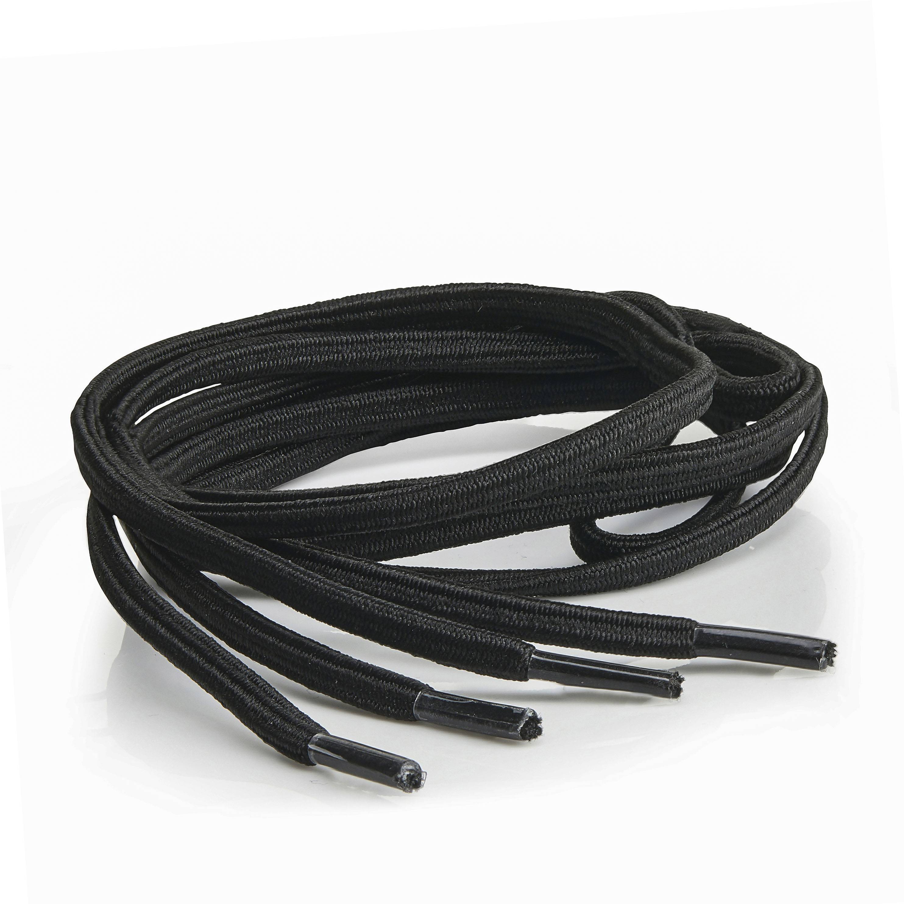 Elastiska skosnören - Svart (75 cm)