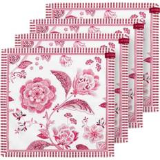 Pip Studio cloth napkins Royal Regal Flower Red Set of 4