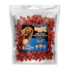 UNIQ PETS Lamb Rolls 500g Hundegodbidder