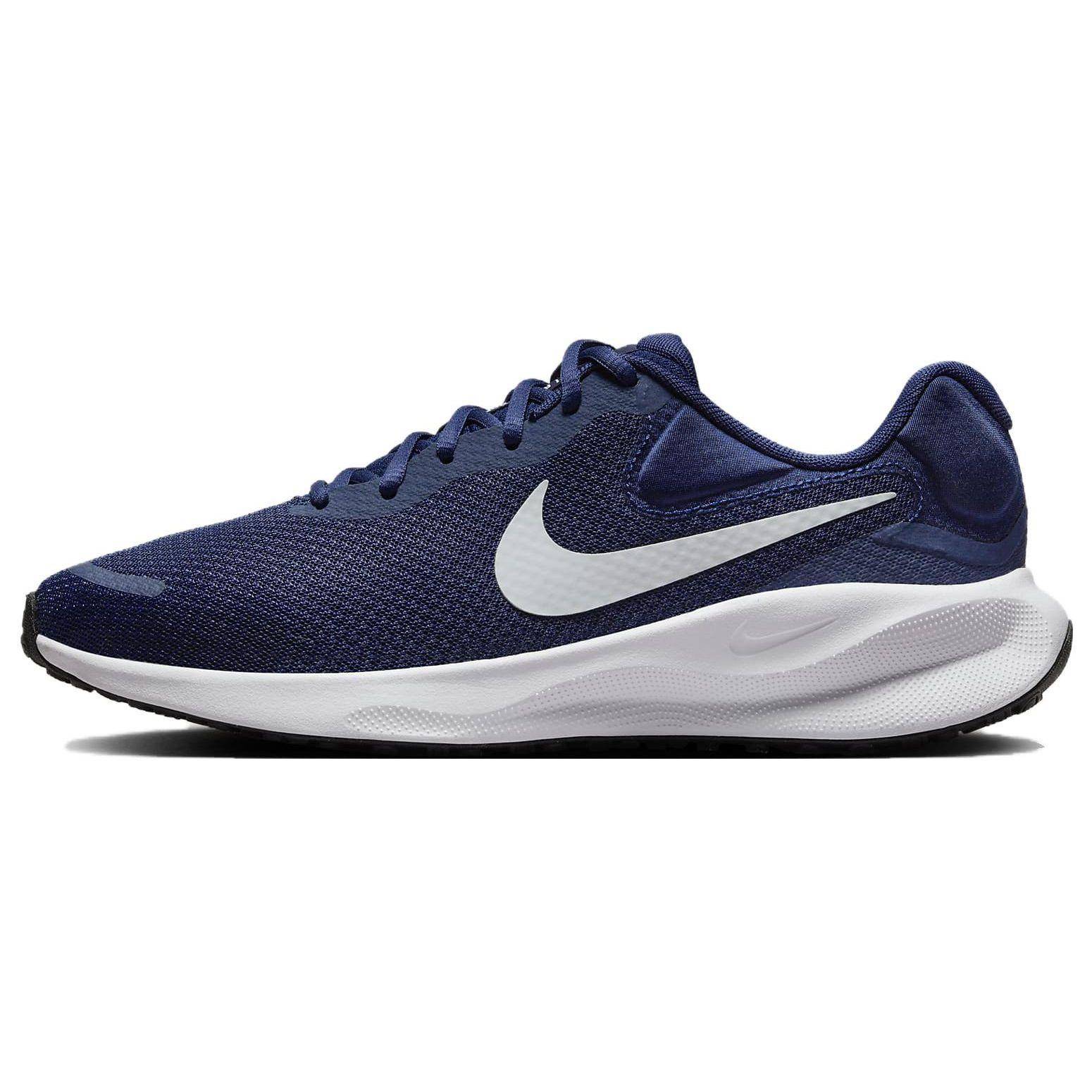 Nike Revolution 7 Herr Midnattsblå Svart Vit Ren Platina FB2207-400 cm