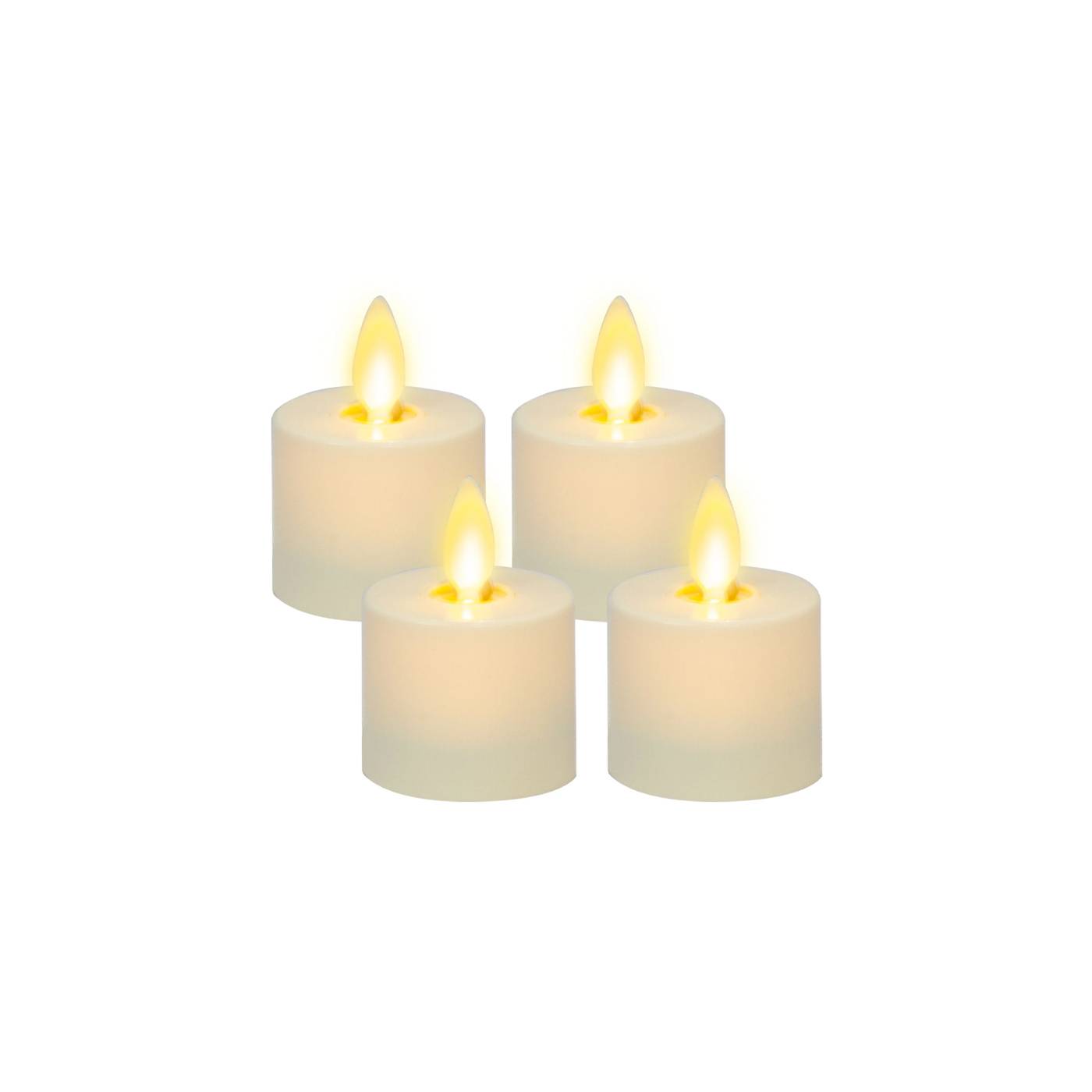 Luminara Uppladdningsbara Värmeljus 4-pack inkl kontroll